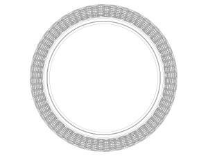 Knurled Antique Round Holder Model do druku 3D