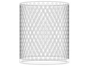 Knurled Antique Round Holder Model do druku 3D