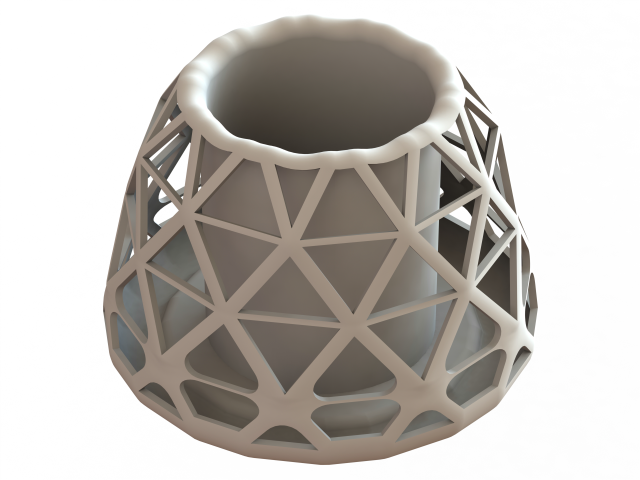 Diamond Lightweight Holder 3Dプリントモデル .c4d .max .obj .3ds .fbx .stl .blend 