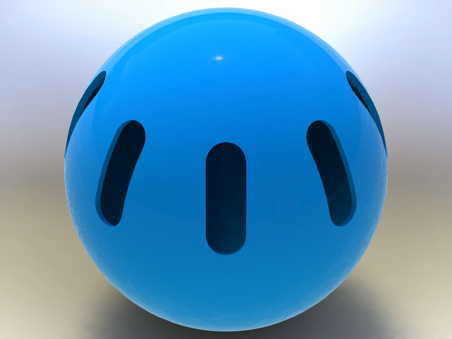 Plastic Wiffle Ball 3D Print Model .c4d .max .obj .3ds .fbx .stl .blend 