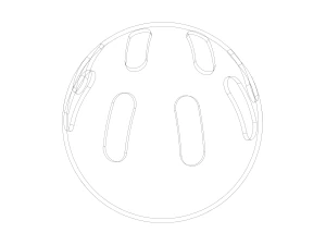Plastic Wiffle Ball 3D Print Model