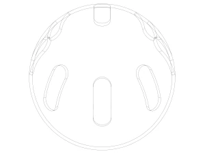 Plastic Wiffle Ball 3D Print Model
