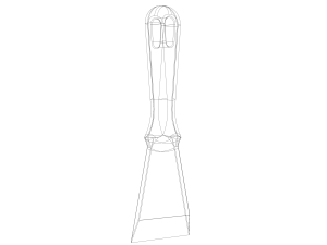 Plastic Hand Scraper with Hanging Hole Modelo de impresión 3D