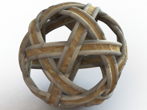 Woven Art Ball 3Dプリントモデル