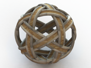 Woven Art Ball 3D Print Model