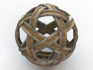 Woven Art Ball 3D Print Model