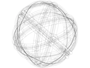 Woven Art Ball 3D Print Model