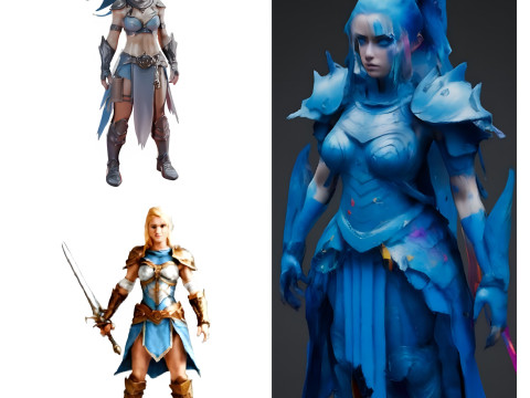 Warrior of the Realm 3D Print Model