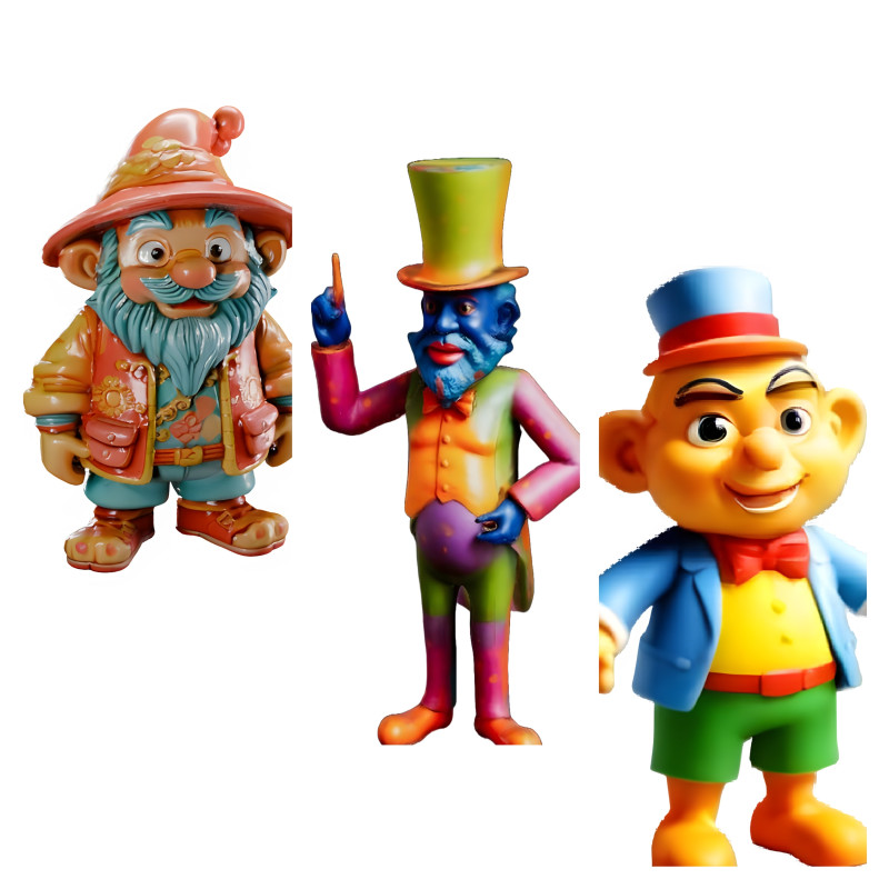 Whimsical Character Collection 3D Print Model .c4d .max .obj .3ds .fbx .stl .blend