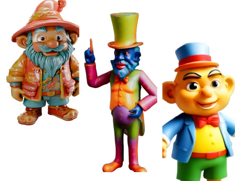 Whimsical Character Collection 3D Print Model