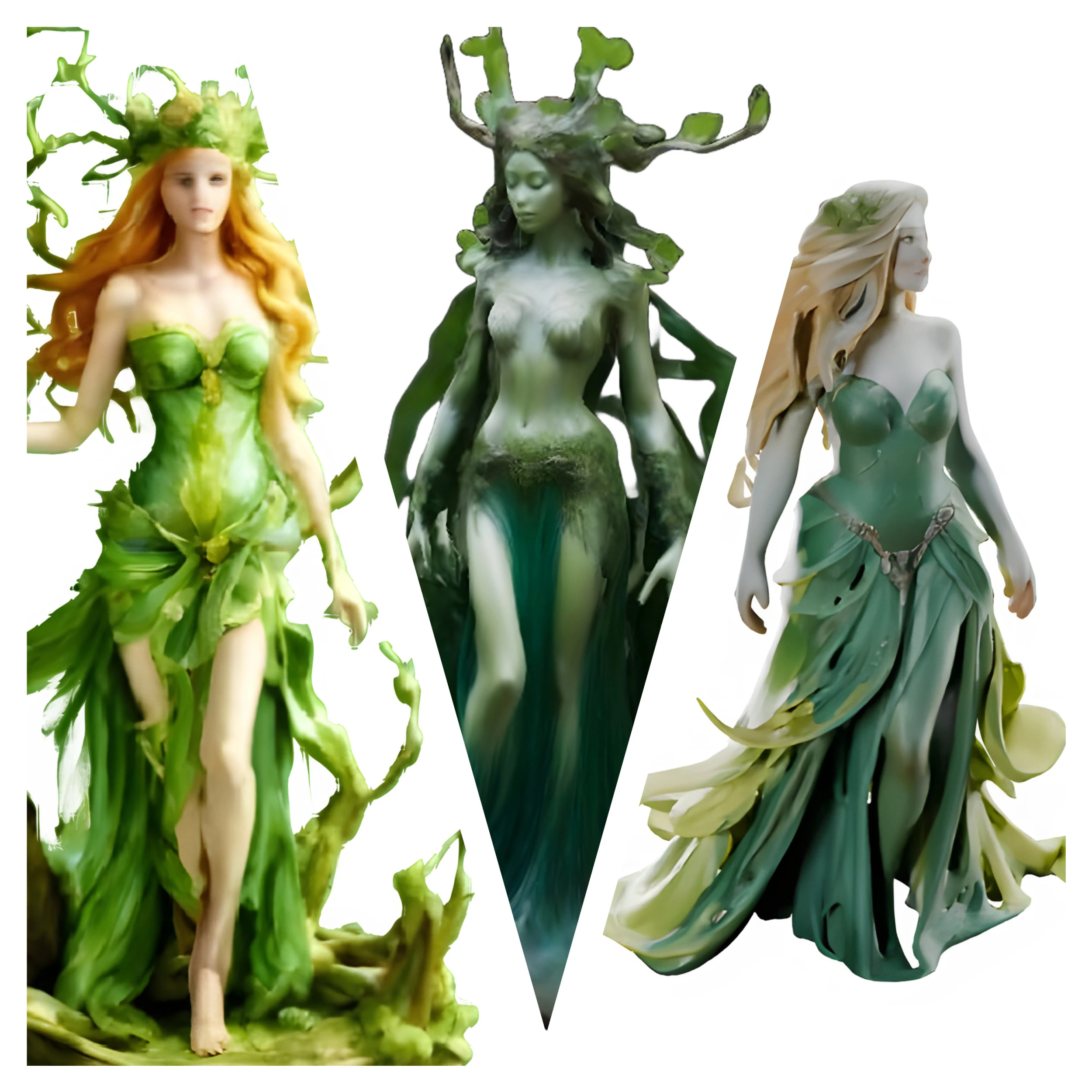 Nature Spirit Sculptures 3D Print Model .c4d .max .obj .3ds .fbx .stl .blend 