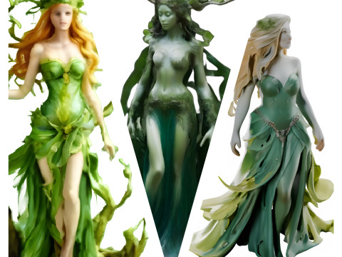 Nature Spirit Sculptures 3D Print Model