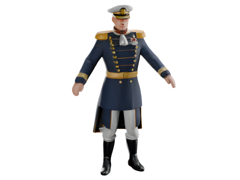 Naval Officer Figurine Collection 3D Print Model