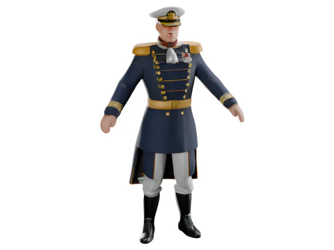Naval Officer Figurine Collection 3D Print Model