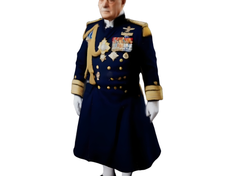 Naval Officer Figurine Collection 3D Print Model
