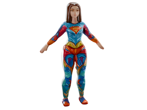 Superheroines Collection Modèles 3D en vedette