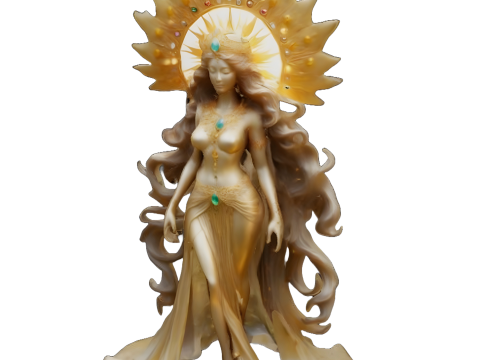 Sun Goddess - Divine Radiance Modello di stampa 3D