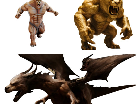 Mythical Beast Collection 3D Print Model