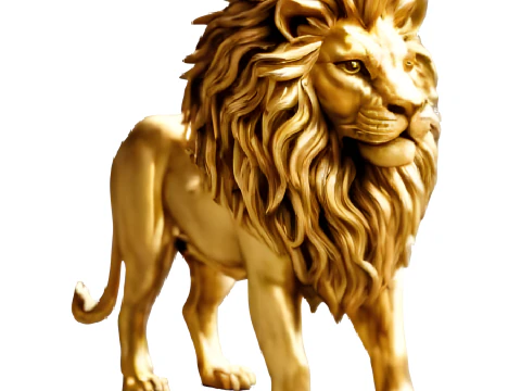Majestic Creatures - Lion Mythical Beast and Heroic Lion 3D Print Model