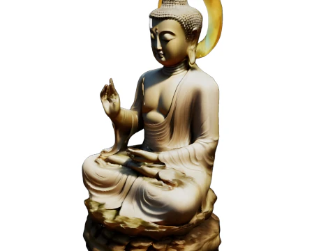 Meditative Buddha Statue Collection 3D Print Model