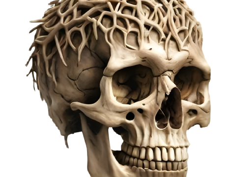 Antler Skull Collection 3D Print Model