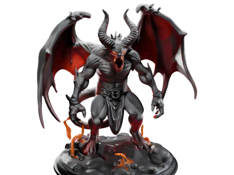 Infernal Demon Lord Collectible Figure Series 3D Print Model