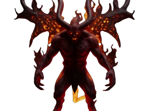 Infernal Demon Lord Collectible Figure Series 3D Print Model