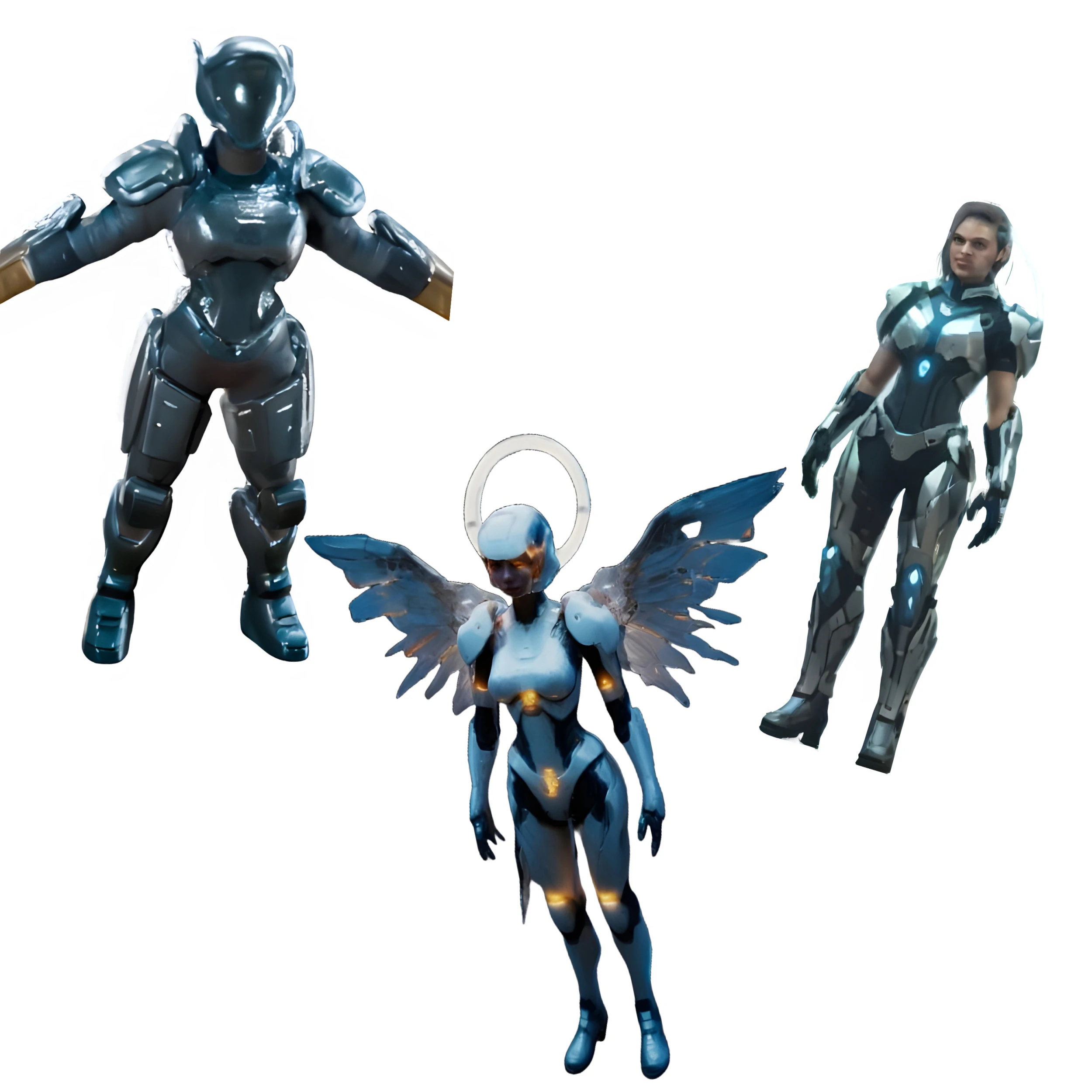 Neo-Angel Armor Collection 3D Print Model .c4d .max .obj .3ds .fbx .stl .blend 