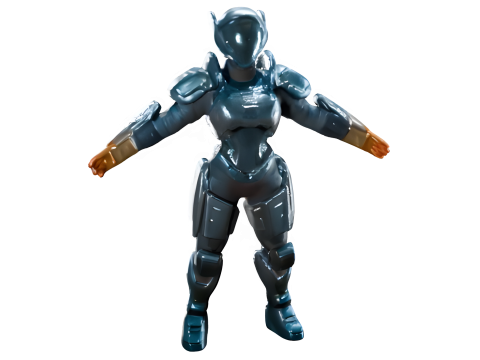 Neo-Angel Armor Collection Modèles 3D en vedette
