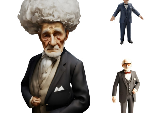 Distinguished Gentlemen Collection 3D Print Model