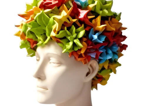 Blooming Minds Collection - Artistic Head Planters 3D Print Model