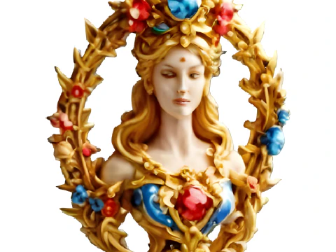 ファンタジークイーンズコレクション - 神秘的なフィギュアシリーズ 3Dプリントモデル