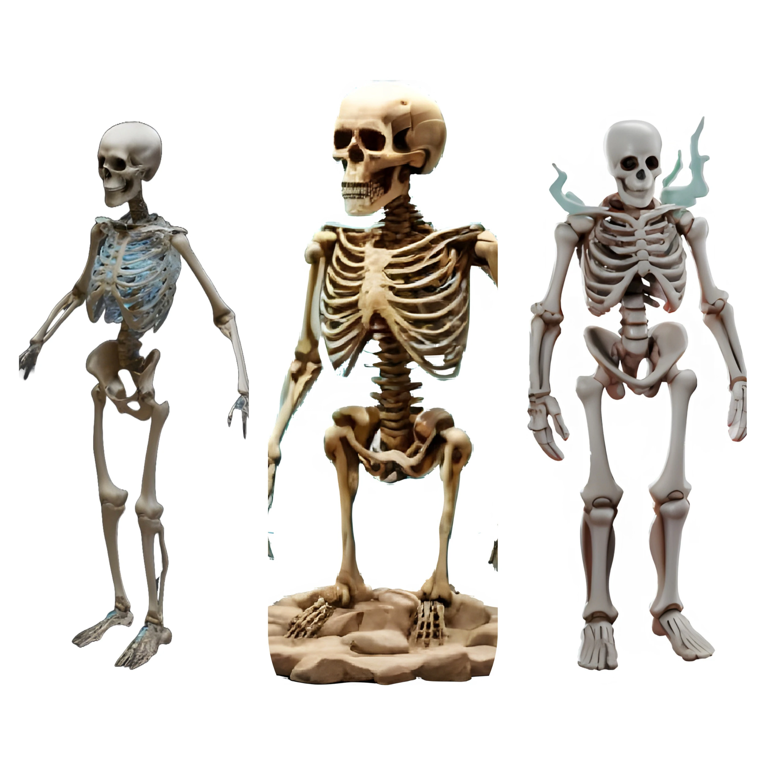 Poseable Skeleton Figurine 3D Print Model .c4d .max .obj .3ds .fbx .stl .blend 