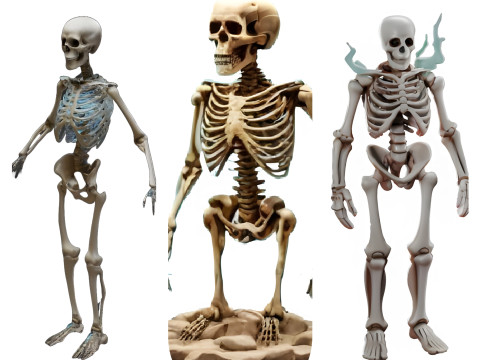 Poseable Skeleton Figurine 3D Принт Модель