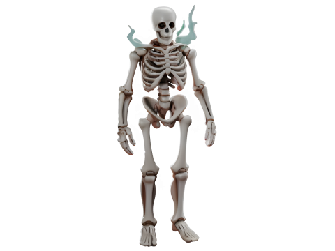 Poseable Skeleton Figurine 3D Print Model