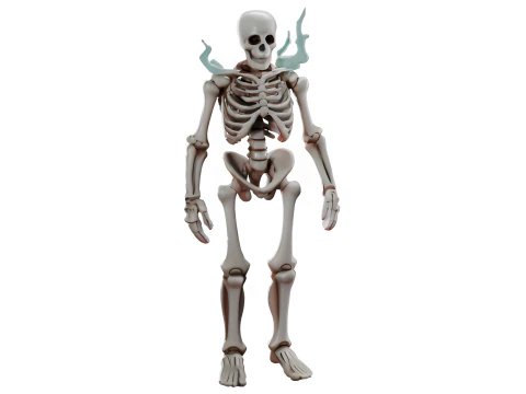Poseable Skeleton Figurine 3D Print Model