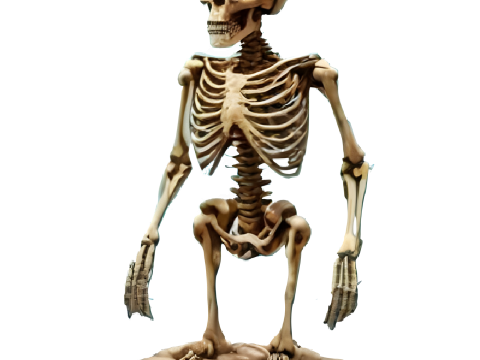 Poseable Skeleton Figurine 3D Print Model