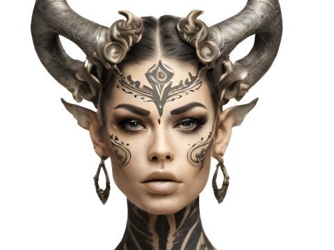 Mystic Demon Queen Figure 3D प्रिंट मॉडल