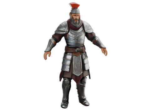 Warrior Guardian Miniatures 3D Print Model