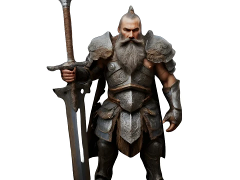 Warrior Guardian Miniatures 3D Print Model