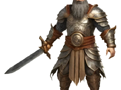 Warrior Guardian Miniatures 3D Print Model