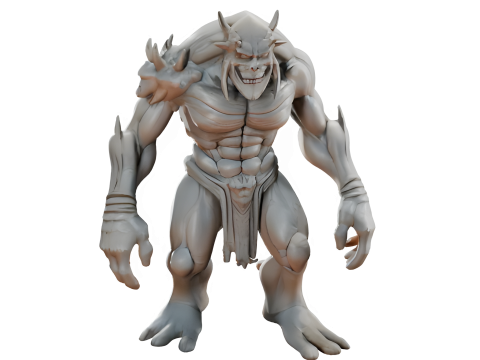 Fantasy Realm Collection Demon Lord Nature Goddess and Ancient Treant Modèles 3D en vedette