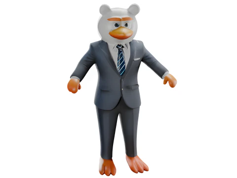 Business Buddies - Professional Animal Character Set 3D Print Model