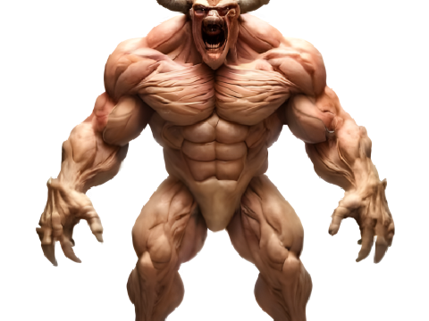 Demon Warrior Miniature 3D प्रिंट मॉडल