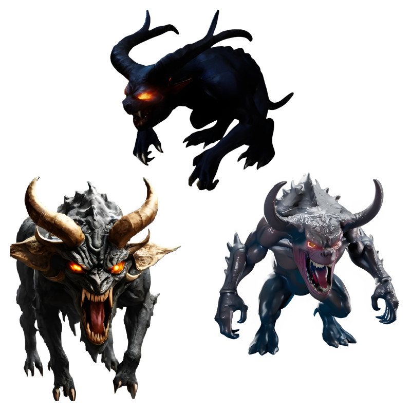 Inferno Beast Modello di stampa 3D .c4d .max .obj .3ds .fbx .stl .blend