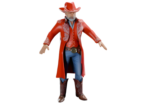 Western Sheriff Character Collection 3D Print Model