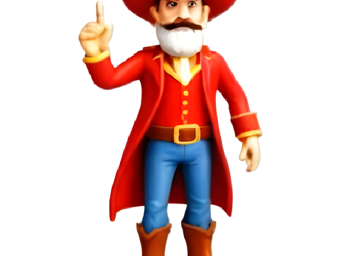 Western Sheriff Character Collection 3D Print Model