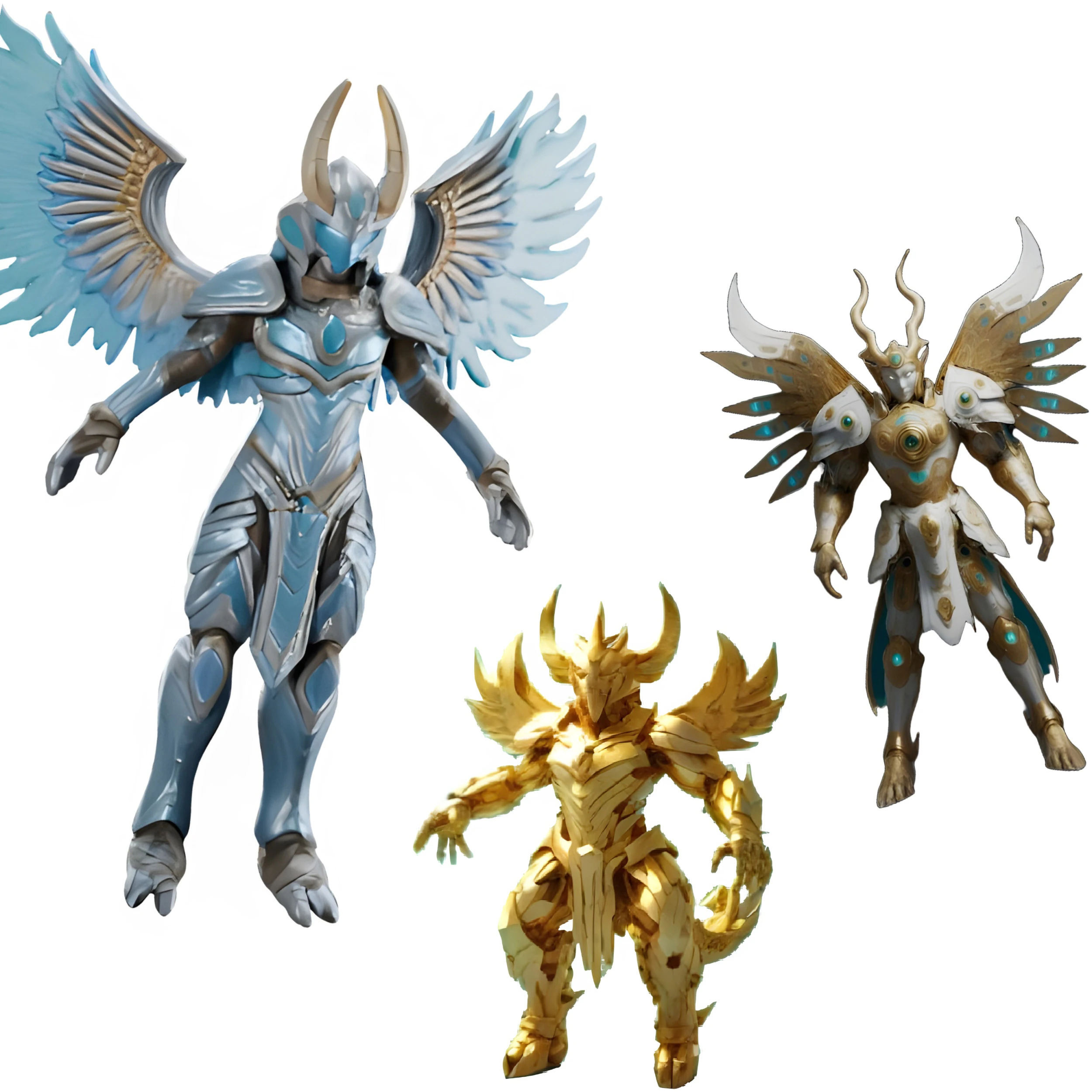 Celestial Warrior Armor Set 3D Print Model .c4d .max .obj .3ds .fbx .stl .blend 