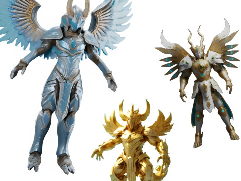 Celestial Warrior Armor Set 3Dプリントモデル