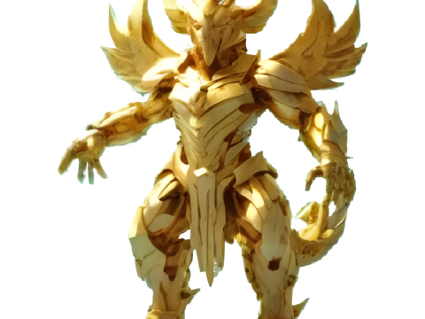 Celestial Warrior Armor Set Modèles 3D en vedette